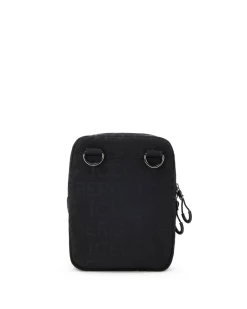 Iceberg Nylon Shoulder Bag With Allover Logo
