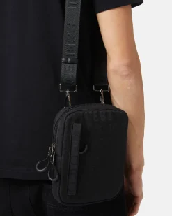 Iceberg Nylon Shoulder Bag With Allover Logo