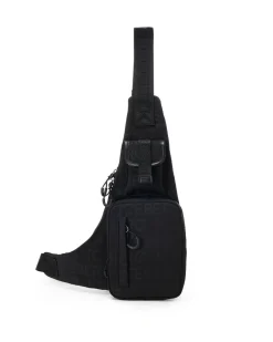 Iceberg One-shoulder Backpack With Allover Logo