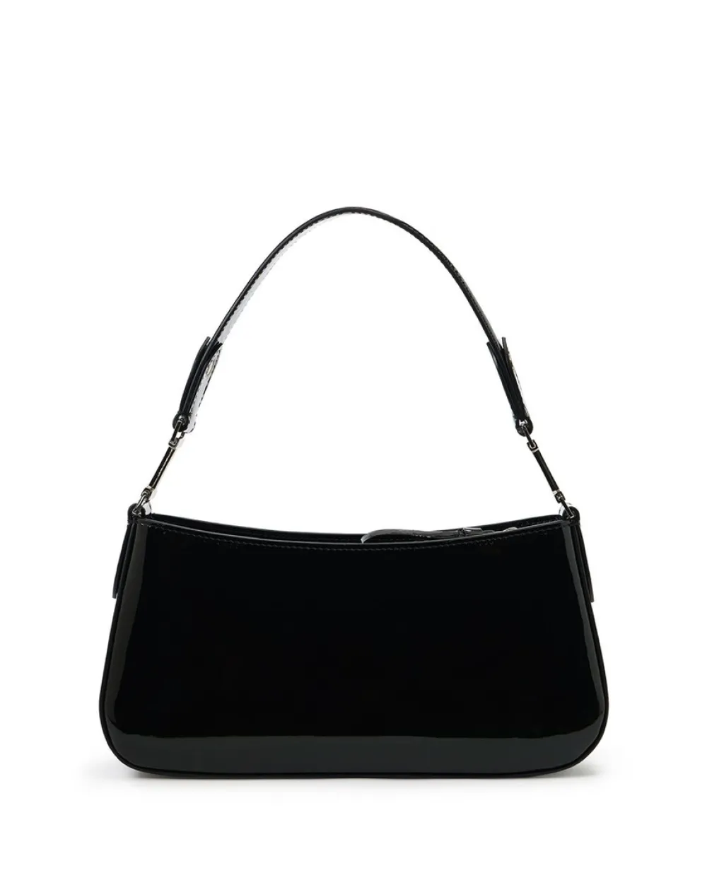 Women Iceberg Patinated Black Leather Crossbody Bag