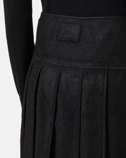 Women Iceberg Pleated Skirt In Technical Cloth