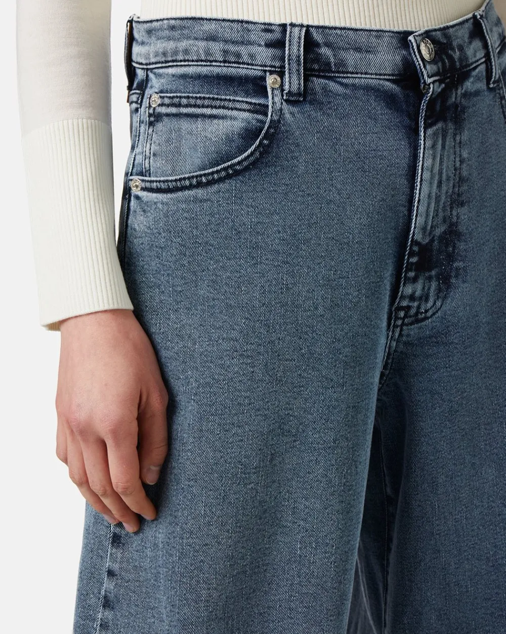 Women Iceberg 5 Pocket Big Flare Fit Trousers