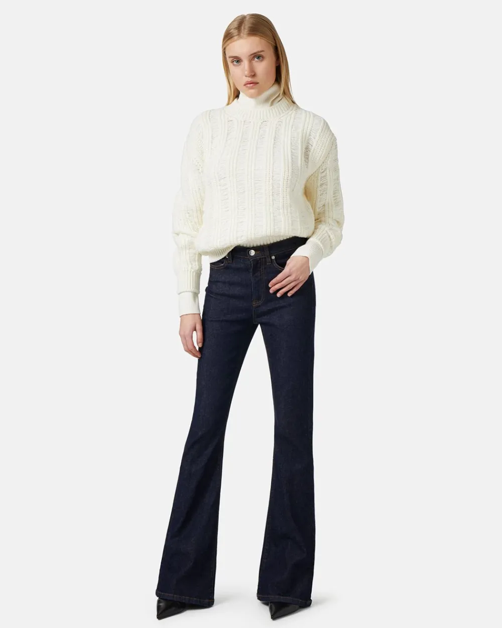 Women Iceberg 5 Pocket Skinny Flare Trousers