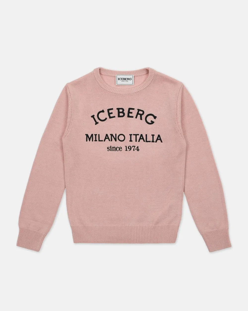 Kids/BOY Iceberg Powder Pink Crew Neck Sweater