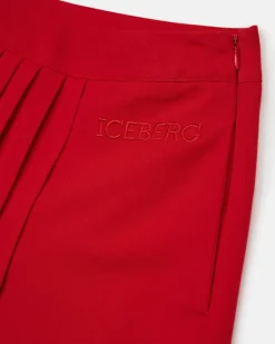 Kids Iceberg Red Tennis Style Shorts