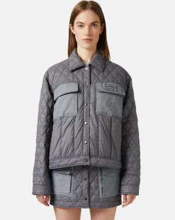 Women Iceberg Regular Fit Jacket In Quilted Nylon