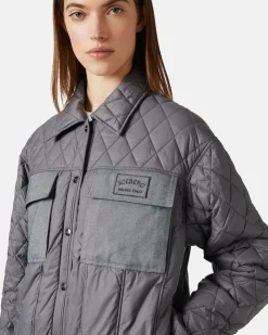 Women Iceberg Regular Fit Jacket In Quilted Nylon