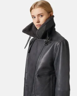 Women Iceberg Regular Fit Leather Jacket