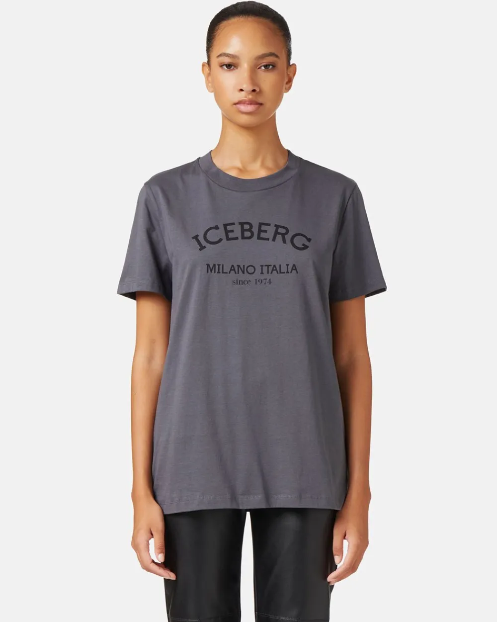 Women Iceberg Regular Fit T-shirt In Cotton Jersey