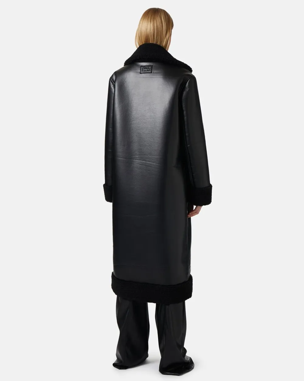 Women Iceberg Relaxed Fit Faux Leather Coat