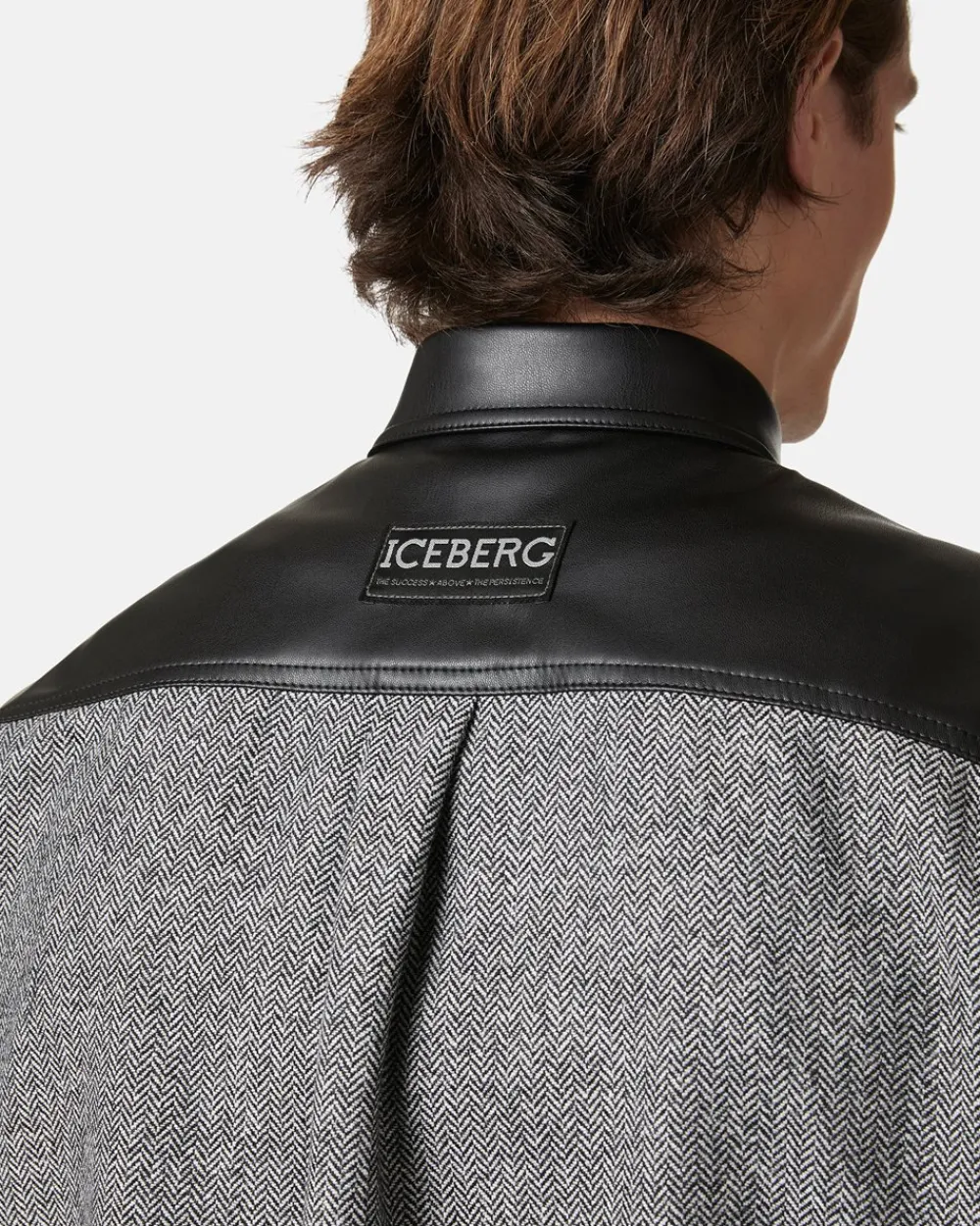 Iceberg Relaxed Fit Shirt In A Mix Of Fabrics