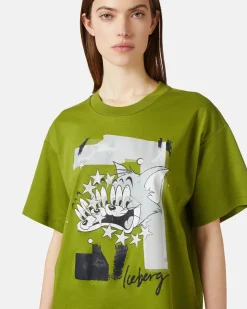 Women Iceberg Relaxed Fit T-shirt In Sustainable Cotton