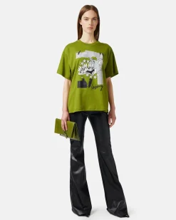 Women Iceberg Relaxed Fit T-shirt In Sustainable Cotton