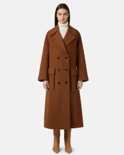 Women Iceberg Reversible Coat With Faux Leather Inserts