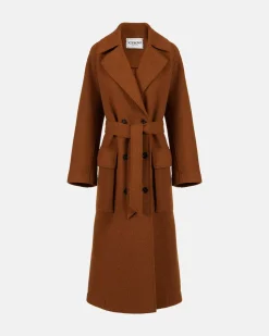 Women Iceberg Reversible Coat With Faux Leather Inserts