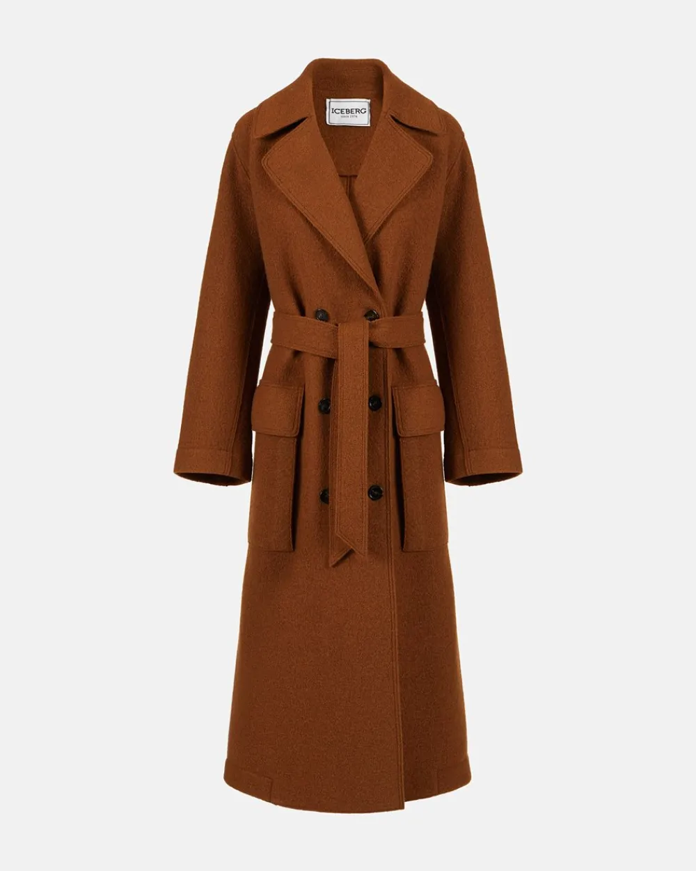 Women Iceberg Reversible Coat With Faux Leather Inserts