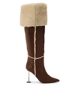Women Iceberg Sheepskin Thigh-high Boots