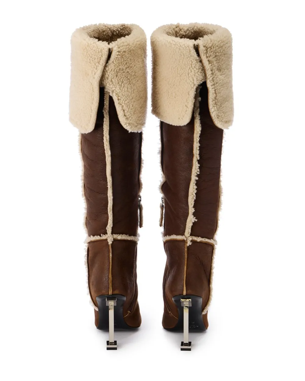 Women Iceberg Sheepskin Thigh-high Boots