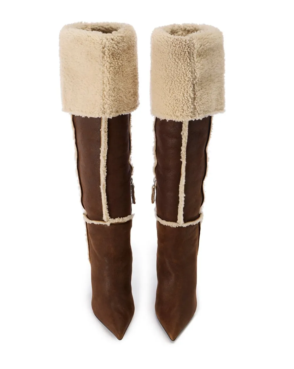 Women Iceberg Sheepskin Thigh-high Boots