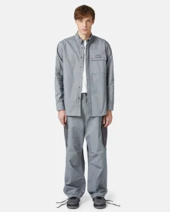 Iceberg Shirt In Melange Technical Gabardine