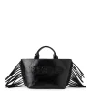 Women Iceberg Shopper Bag With Side Fringes And Logo