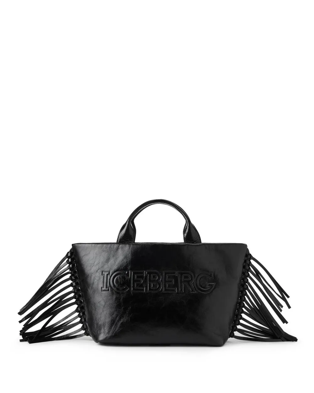 Women Iceberg Shopper Bag With Side Fringes And Logo