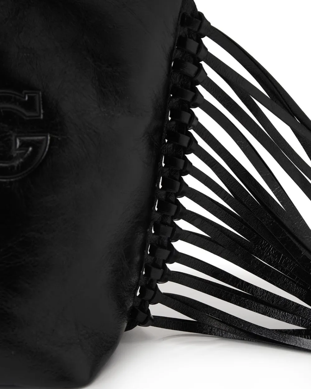 Women Iceberg Shopper Bag With Side Fringes And Logo