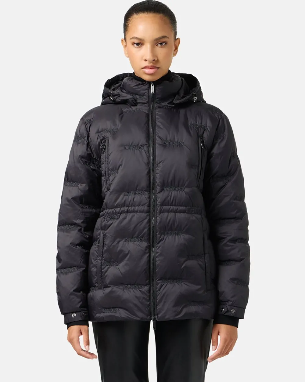 Women Iceberg Short Down Jacket With Hood