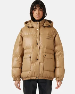 Women Iceberg Short Down Jacket With Real Down Hood
