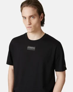 Iceberg Short-sleeved T-shirt In Cotton Jersey