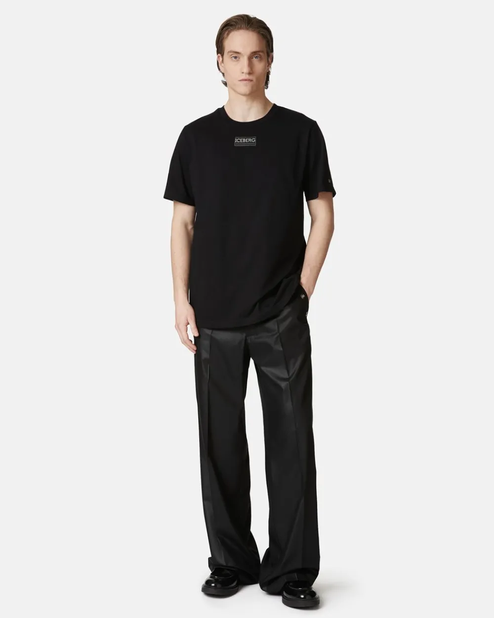 Iceberg Short-sleeved T-shirt In Cotton Jersey