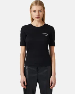 Women Iceberg Short Sleeve T-shirt In Cotton Rib