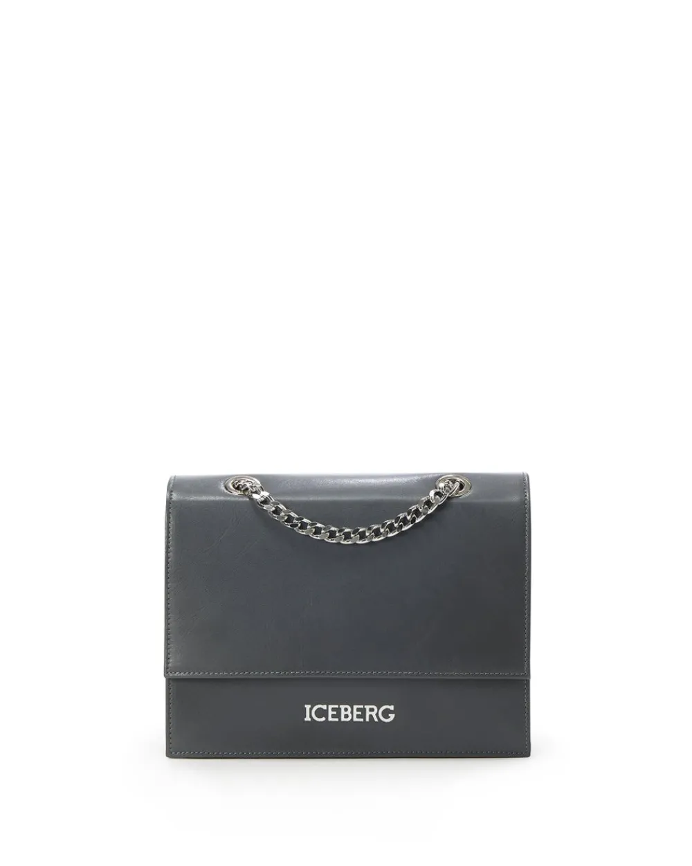 Women Iceberg Shoulder Bag In Vogue Leather With Chain Shoulder Strap