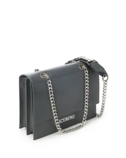 Women Iceberg Shoulder Bag In Vogue Leather With Chain Shoulder Strap