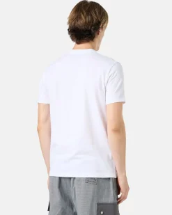 Iceberg Slim-fit White T-shirt In Sustainable Stretch Jersey With Garfield Print And Logo