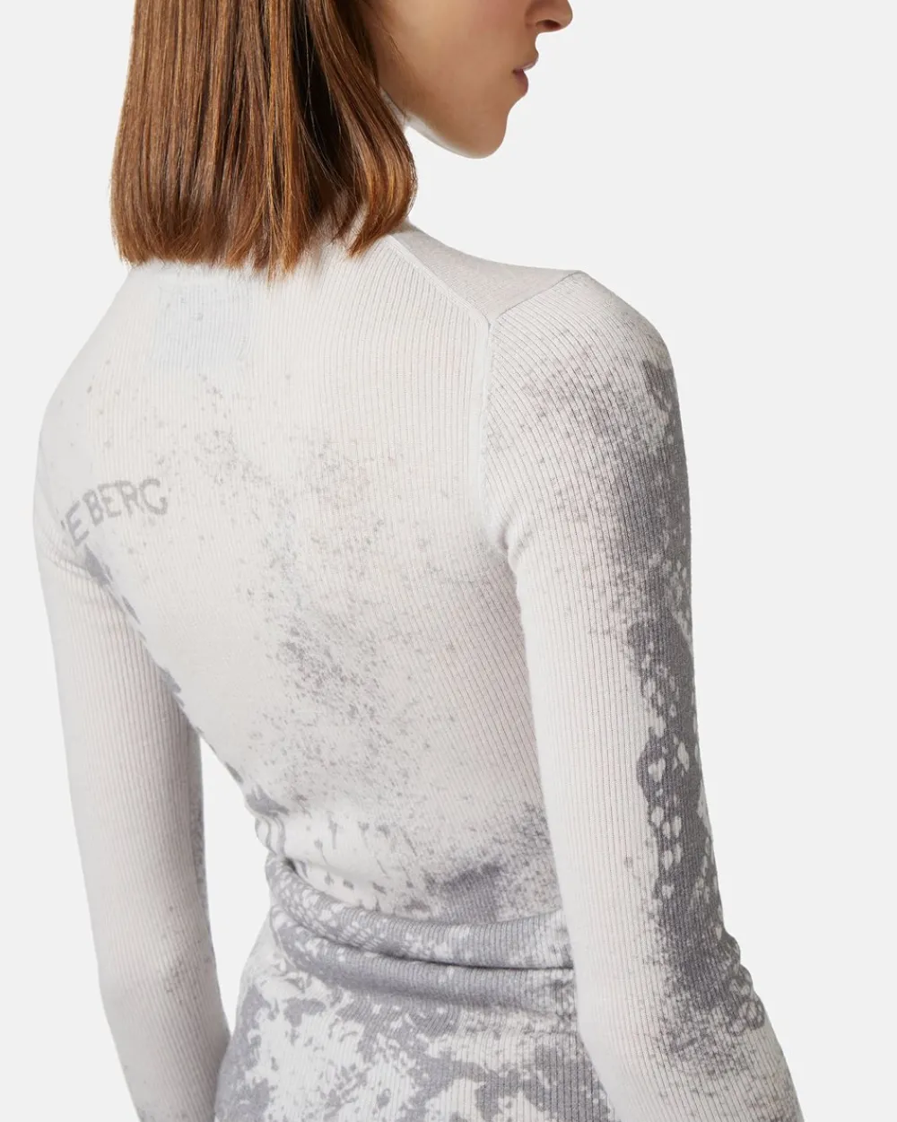 Women Iceberg Slim Wool Dropped Turtleneck Sweater