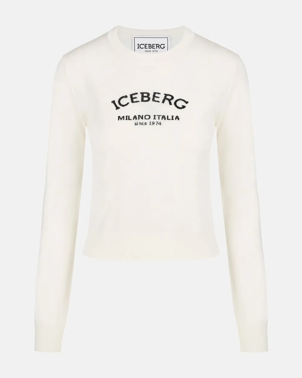 Women Iceberg Small Crewneck Wool Sweater