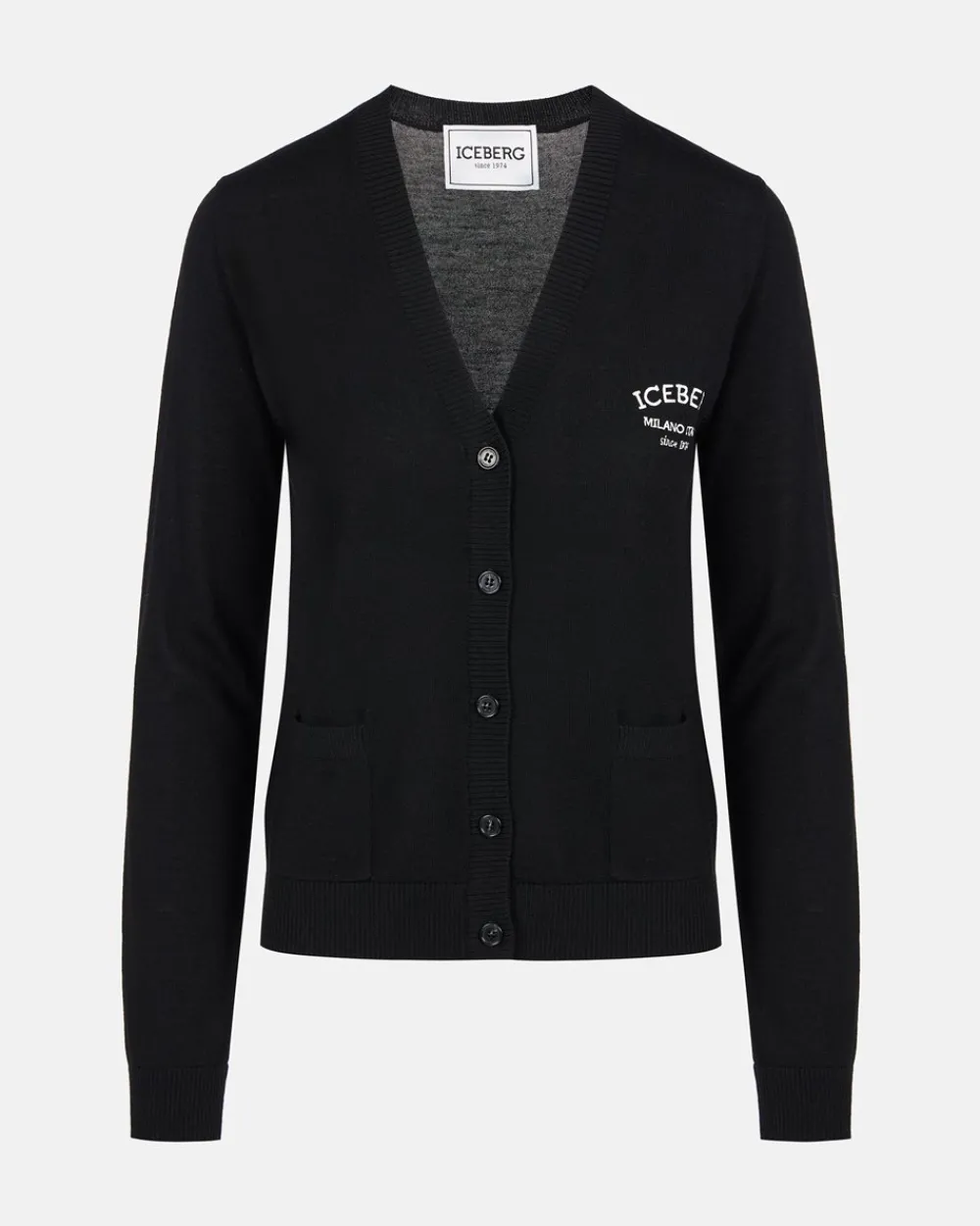 Women Iceberg Small Wool Cardigan With Logo