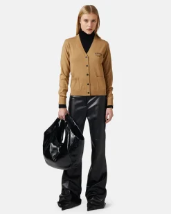 Women Iceberg Small Wool Cardigan With Logo