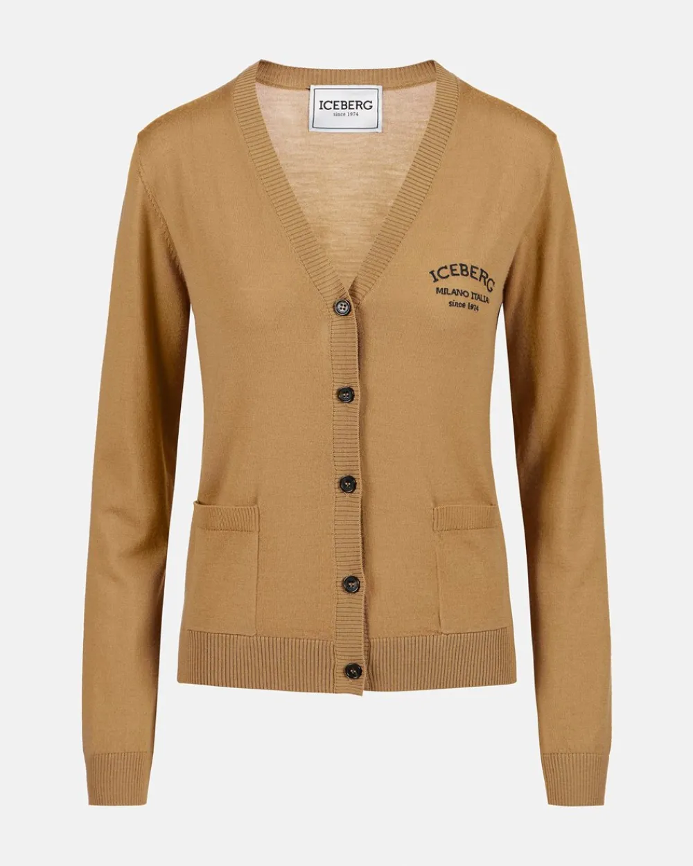Women Iceberg Small Wool Cardigan With Logo