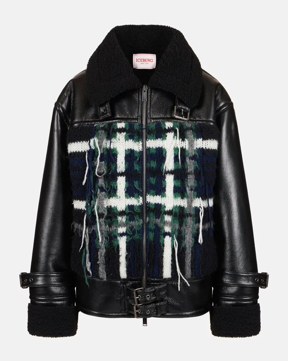 Women Iceberg Special Fit Jacket With Mix Of Materials
