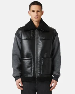 Iceberg Special Shape Jacket In Eco-sheepskin
