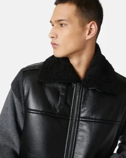 Iceberg Special Shape Jacket In Eco-sheepskin