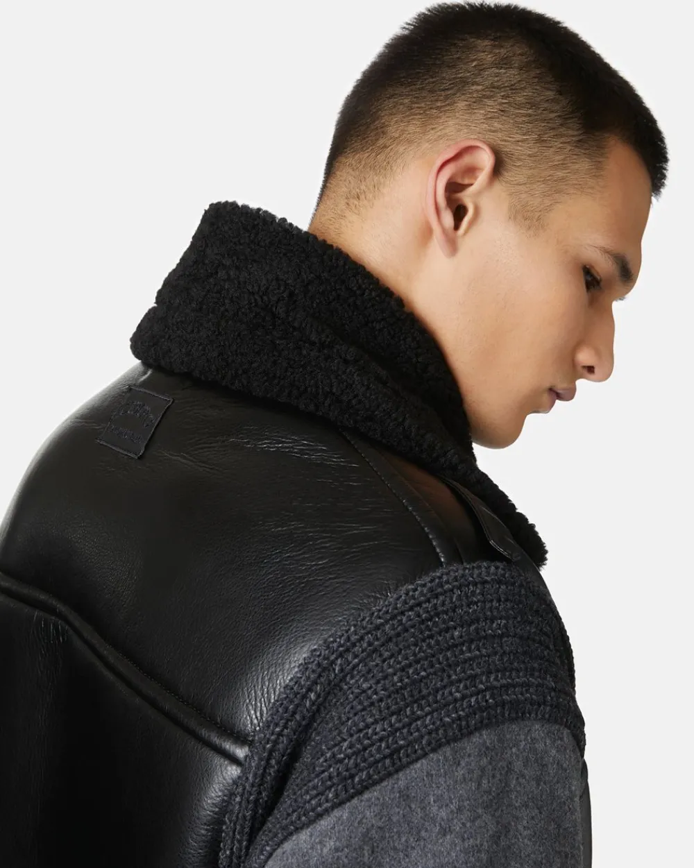 Iceberg Special Shape Jacket In Eco-sheepskin