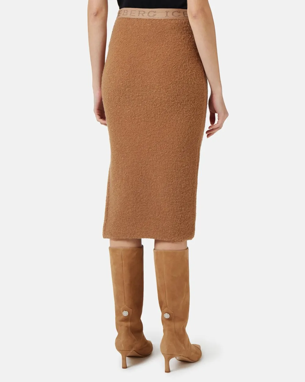 Women Iceberg Sports Skirt In Wool And Bouclé
