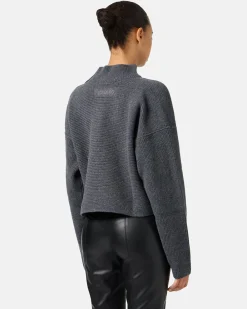 Women Iceberg Sporty Turtleneck Sweater With Logo