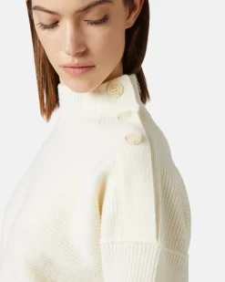 Women Iceberg Sporty Turtleneck Sweater With Logo
