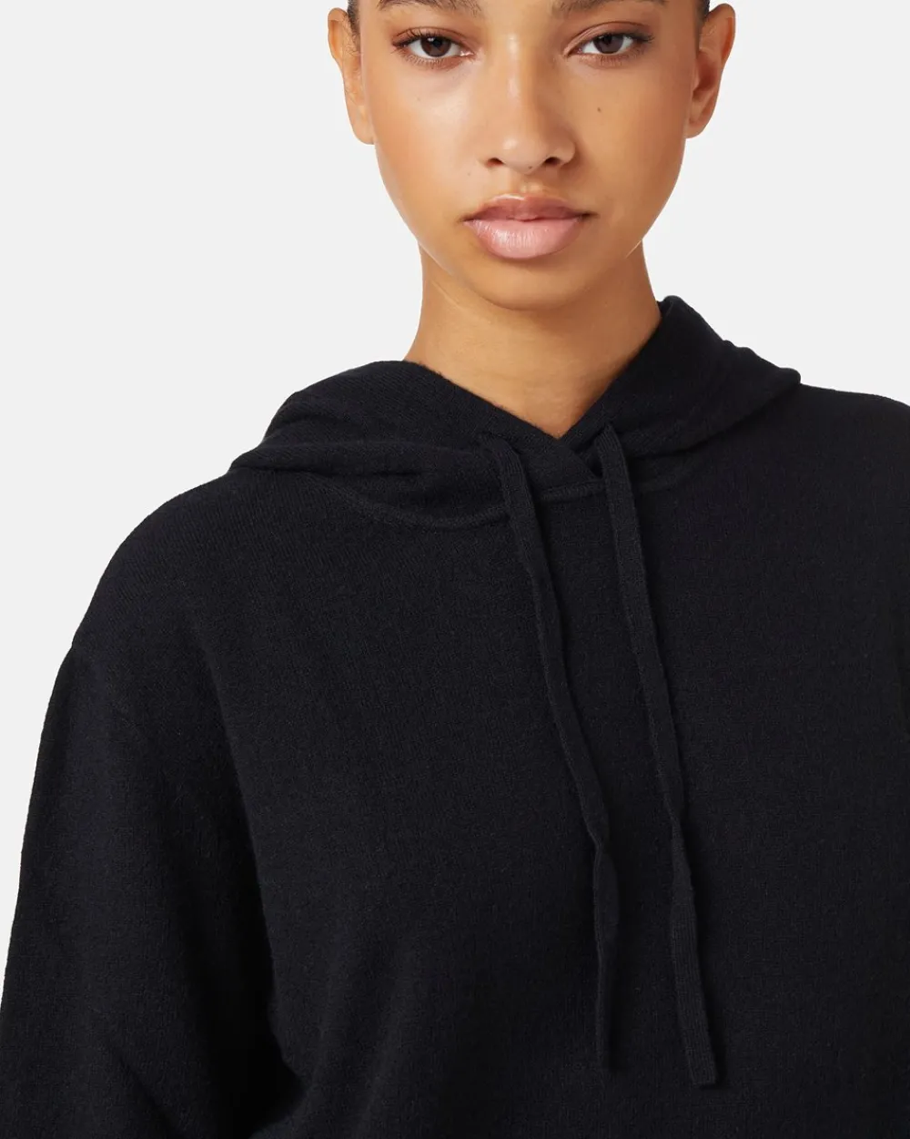 Women Iceberg Stockinette Sweater With Hood