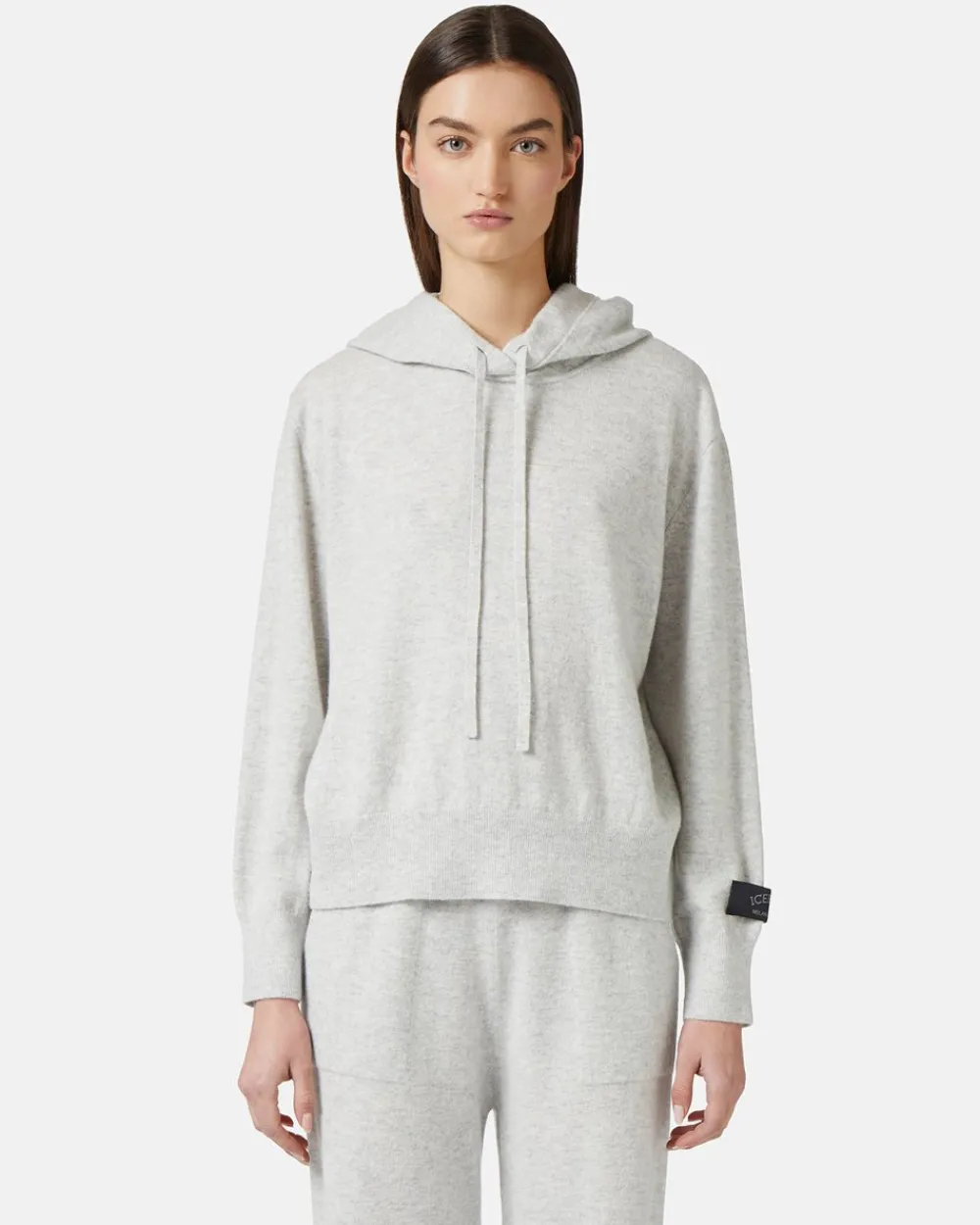 Women Iceberg Stockinette Sweater With Hood