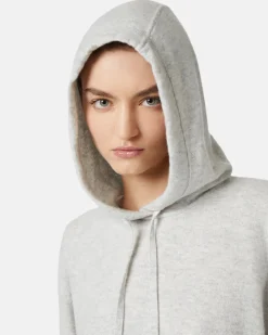 Women Iceberg Stockinette Sweater With Hood